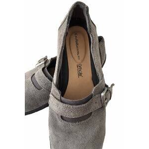 Croft & Barrow Jolee Mary Jane Flats Womens 9M Gray Suede Balletcore Ortholite